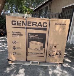Generac 26,000 Watt - Dual Fuel Air- Cooled Whole House Home Standby Generator, Smart Home Monitoring & 200-AMP Transfer Switch
