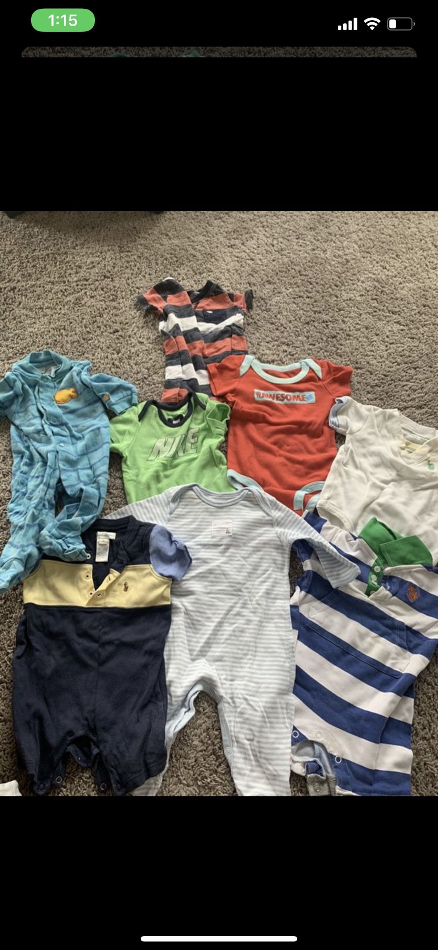 Baby clothes lot $15 per picture