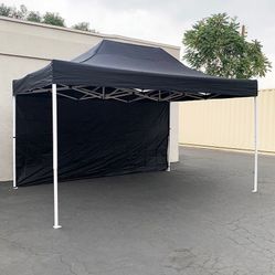BRAND NEW $160 Heavy-Duty Canopy 10x15 FT with (1) Sidewall, Ez Popup Outdoor Party Tent (2 colors)
