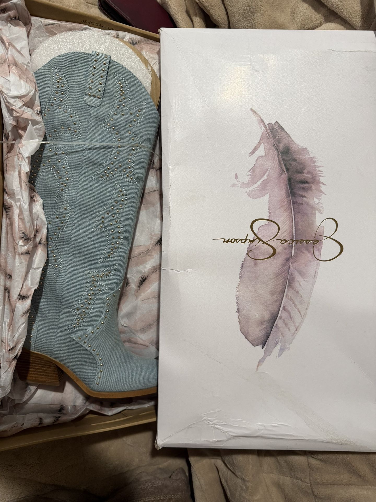 Jessica Simpson Zaikes Studded Western Boots