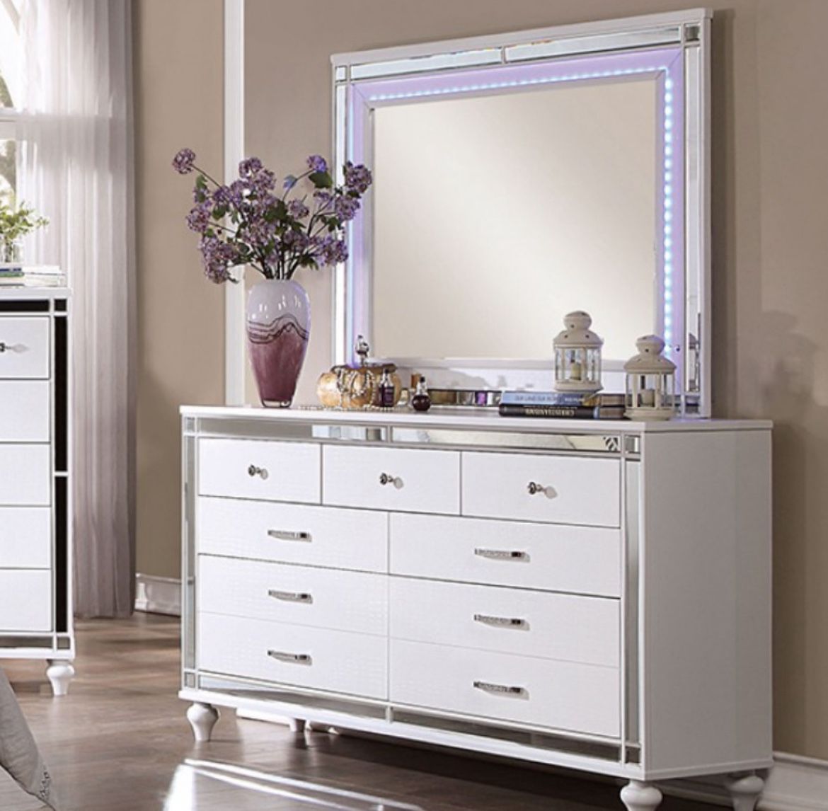 WHITE DRESSER!! 🔥Visit Our Showroom📍Apply Now✅ Delivery Express🚚Order Online💻