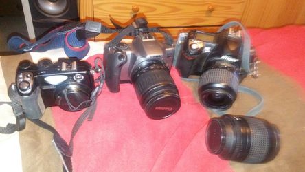 Cameras for sale the Canon takes (film !!!!!) read ....