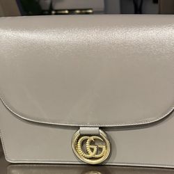 Gucci Ring Shoulder Bag Leather Medium