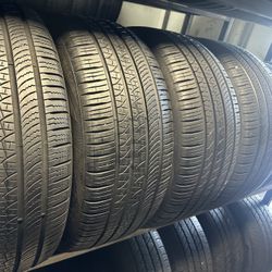 SET OF TIRE 255 45 19 PIRELLI 85% LIFE