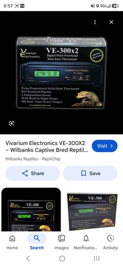 Reptile Thermostat VE300 2x