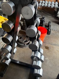 Dumbbell Set with A-Frame Rack