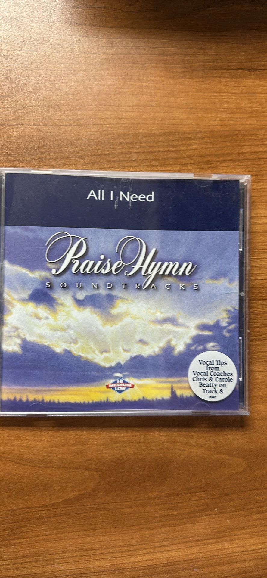 Bethany Dillon All I Need Soundtrack CD With and Without Background Vocals + Lyrics Sheet