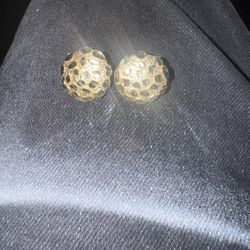 Gold Nugget Earrings 10kt