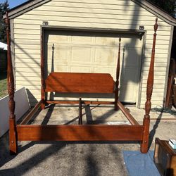 Antique Cherry Four Poster King-Size Bed