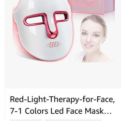Red-Light-Therapy-for-Face, 7-1 Colors Led Face Mask Light 