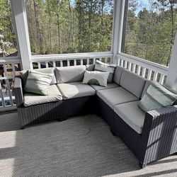 Outdoor couch and table