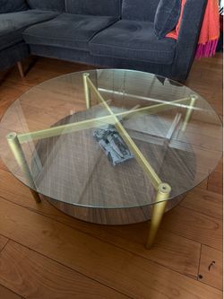 Modern Round Glass Coffee Table