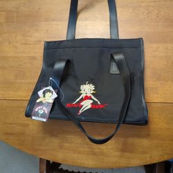 Betty Boop Embroidered Handbag/Purse NEW