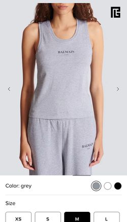Tank top with Balmain print