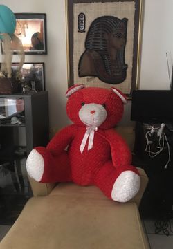 BIG RED VALENTINES BEAR