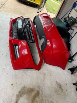 Dodge charger, front and rear bumper