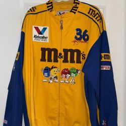 Chase Authentics M&M Full Zip Racing Jacket NASCAR Kenny Schrader Number 36