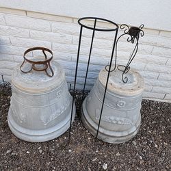 3 Gazing Ball Stands or Plant Stands