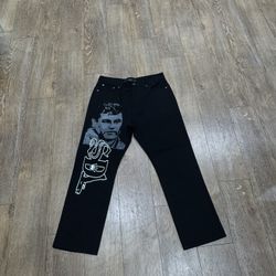 SKY DA LIMIT BLACK/GREY CHAPO JEANS