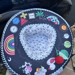 The Peanutshell Baby Boy or Girl Play Ring - Inflatable Seat, Sitting Support Chair 