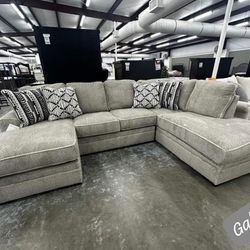 $10 Down Payment Ashley Sectional Sofa Couch Casselbury