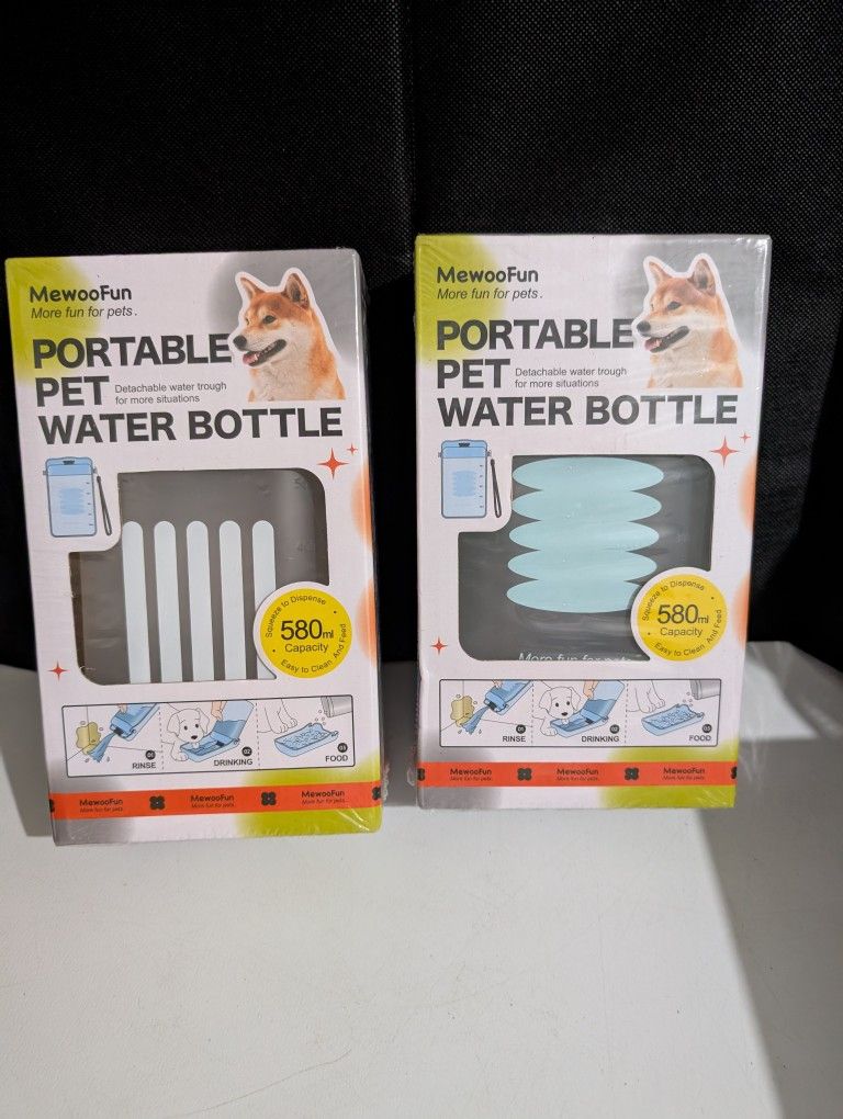 Portable Pet Water Bottle Each $12
