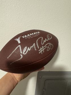Signed Jerry Rice 49ers football