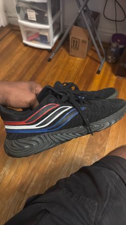 Adidas sobakov black, red, white and blue size 12 men
