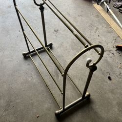 Old Brass Quilt Rack