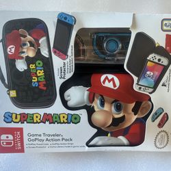 Super Mario Nintendo Switch Traveler GoPlay Action Pack