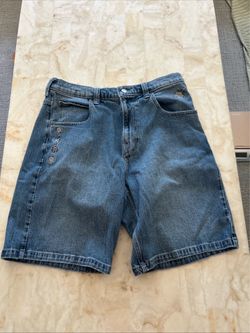 Hollister denim shorts are blue wash baggy jean short size 32