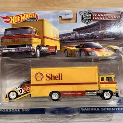 Hot Wheels Premium Car Culture Team Transport Shell Porsche 962 Sakura Sprinter