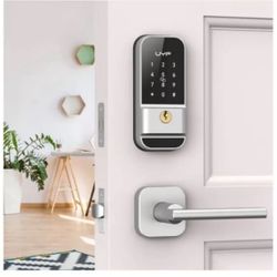 Keyless Entry Smart Door Lock with Handle Set，Front Door Keypad Lock Touchscreen