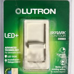 Lutron Skylark Contour Dimmer CTCL-150H-LA Light Almond NEW