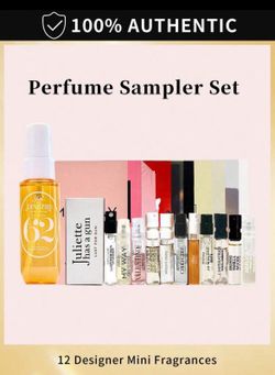 Sephora Perfume Sampler Set 12 Designer Mini Fragrances Discovery Kit Travel Size -Sol De Janeiro Cheirosa '62 Perfume Mist (30ml/1 Fl.Oz)