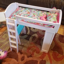 Journey Doll bunk bed with storage. 
