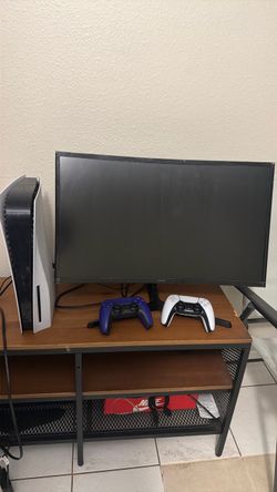 PlayStation 5 Console with Two Controllers