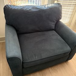 Blue Oversized Accent  Chair 