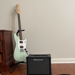 Squire Mustang Electric Guitar With Blackstar Amp