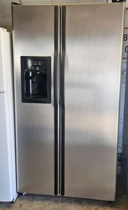 Stainless steel fridge and stove