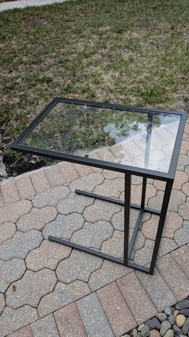 Small Glass End Table