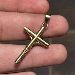 18ct jesus pendant cross