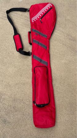 Big Teeth Lightweight Sunday Golf Bag - Red with Stars & Stripes Accent