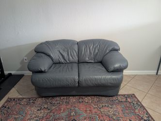 Love seat leather couch