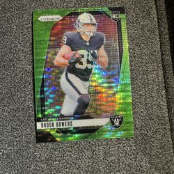 2024 Panini Prizm - Rookies Green Prizm #315 Brock Bowers (RC)