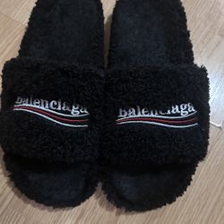Black Balenciaga Slippers