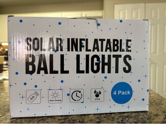Solar inflatable ball lights Solar inflatable ball lights
