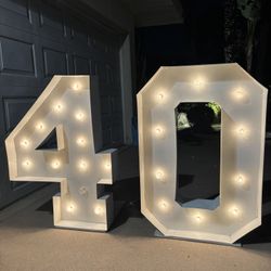 Light Up numbers