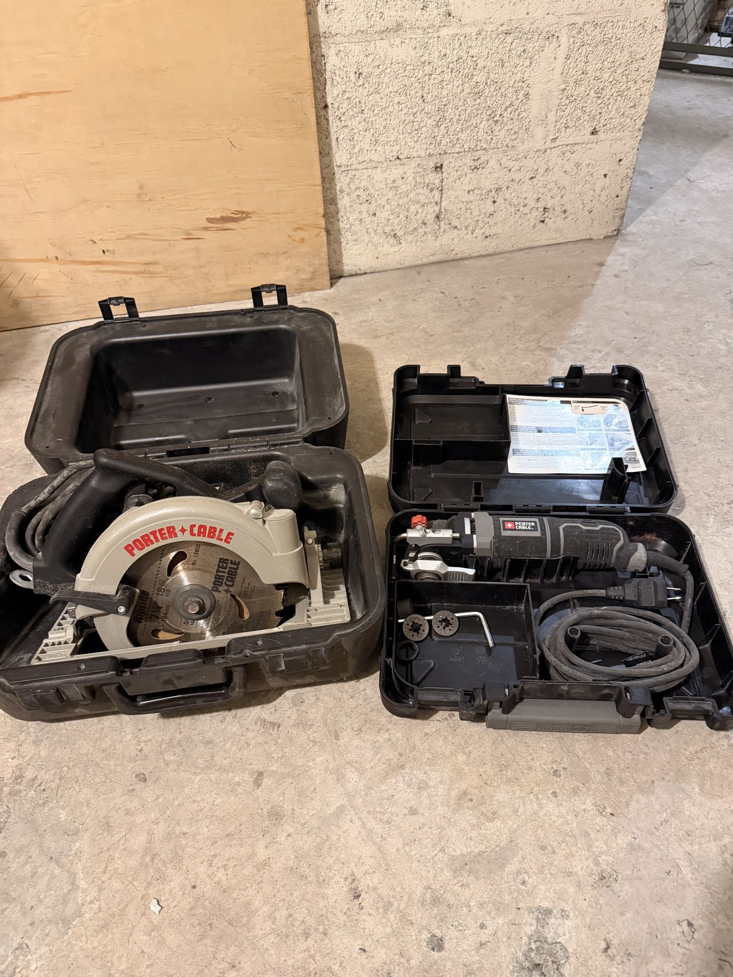 Porter Cable Tool Set - Circular Saw And Multitool