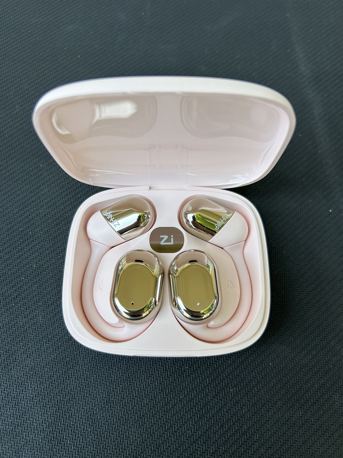 ZIHNIC Open-Ear Wireless Bluetooth Headphones, Compatible with Phone, Android - Pink